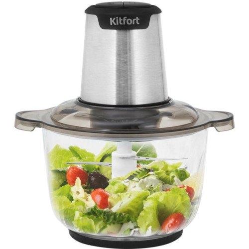 Измельчитель электрический Kitfort КТ-3012 2л. 400Вт серебристый