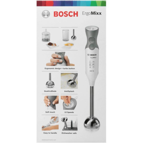 Блендер погружной MSM66120 WHITE BOSCH