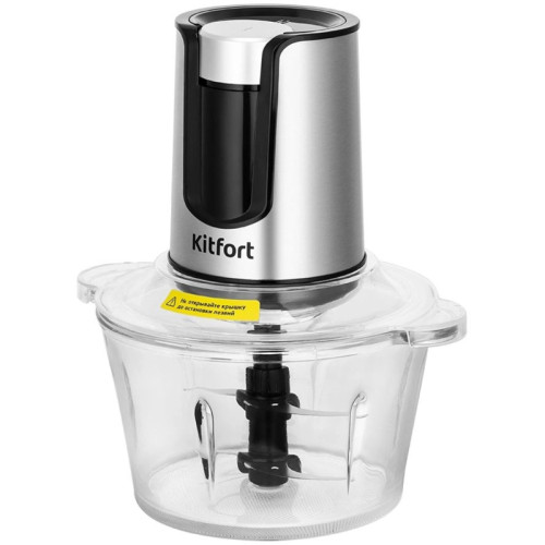 Измельчитель электрический Kitfort КТ-3515 1.4л. 500Вт серебристый/черный Измельчитель электрический Kitfort КТ-3515 1.4л. 500Вт серебристый/черный