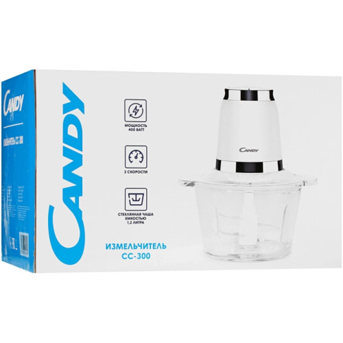Измельчитель электрический Candy CC-300 1.2л. 400Вт белый