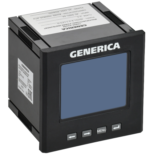 Мультиметр цифр. щит. 3-ф. RS-485 96х96 LCD GENERICA