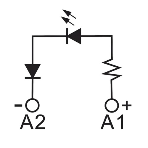 Модуль индикации/ Модуль индикации, LED зеленый, 6-24V AC/DC