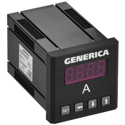 Амперметр цифр. щит. 1-ф. 48х48 LED GENERICA