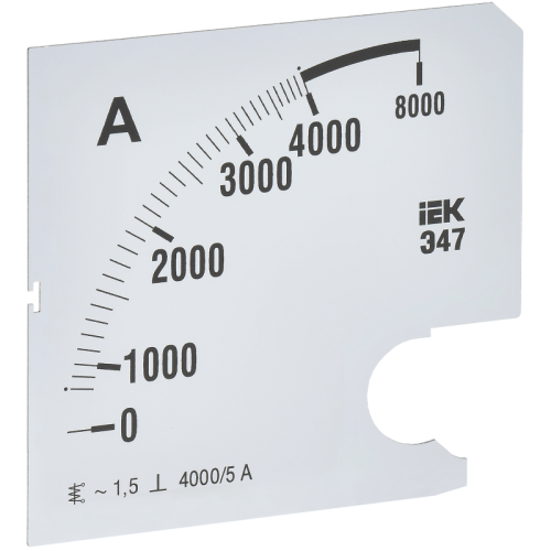 Шкала смен. для амперметра Э47 4000/5А-1,5 96х96мм IEK