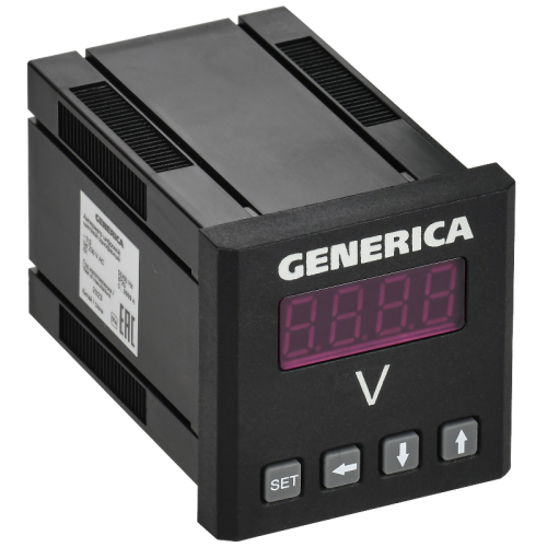 Вольтметр цифр. щит. 1-ф. 48х48 LED GENERICA