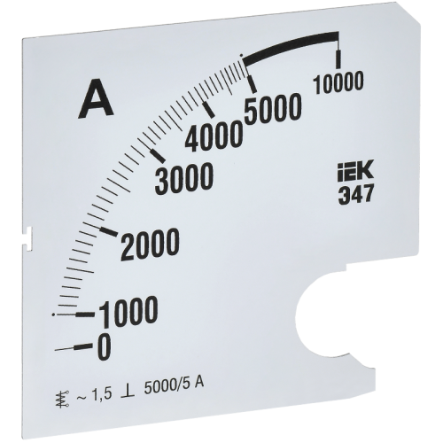 Шкала смен. для амперметра Э47 5000/5А-1,5 96х96мм IEK