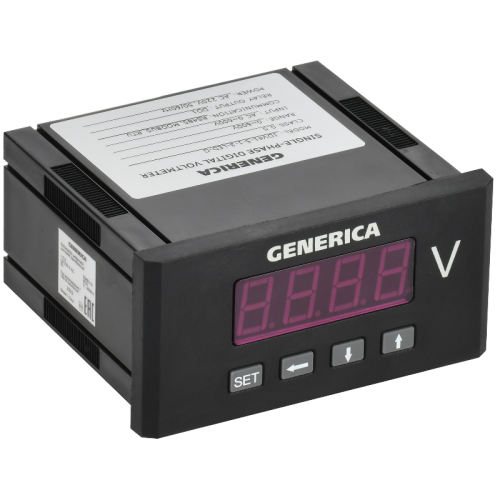 Вольтметр цифр. щит. 1-ф. DO RS-485 48х96 LED GENERICA