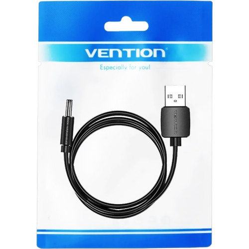 Кабель Vention USB AM/DC-jack 3.5мм M - 0.5м Чёрный