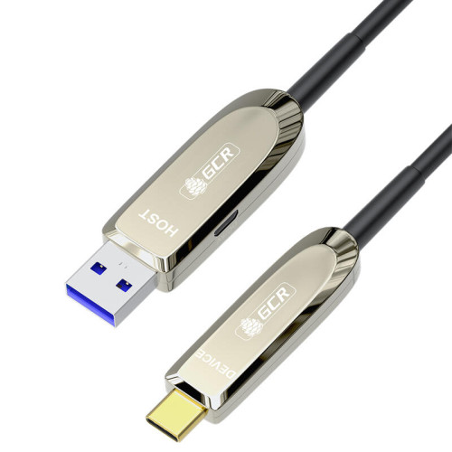 GCR Кабель USB 3.1 (USB 3.2 Gen 2) Type-C, 25.0m, оптический, AM / CM, 10 Гбит/с, черный GCR Кабель USB 3.1 (USB 3.2 Gen 2) Type-C, 25.0m, оптический, AM / CM, 10 Гбит/с, черный