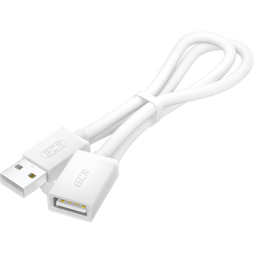 GCR Удлинитель 1.8m USB AM/AF, белый, GCR-51093