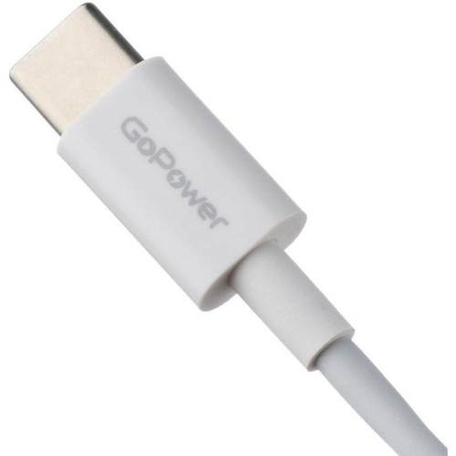 Кабель/ Кабель GoPower GP10TT-100W Type-C (m)-Type-C (m) 1.0м 100W белый (1/200/800)