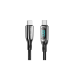 Кабель Vention USB 2.0 CM/CM с LED дисплеем - 1.2м. Чёрный 5А PD100W, шт.