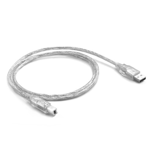 GCR Кабель 1.5m USB 2.0, AM/BM, прозрачный, 28/28 AWG GCR Кабель 1.5m USB 2.0, AM/BM, прозрачный, 28/28 AWG