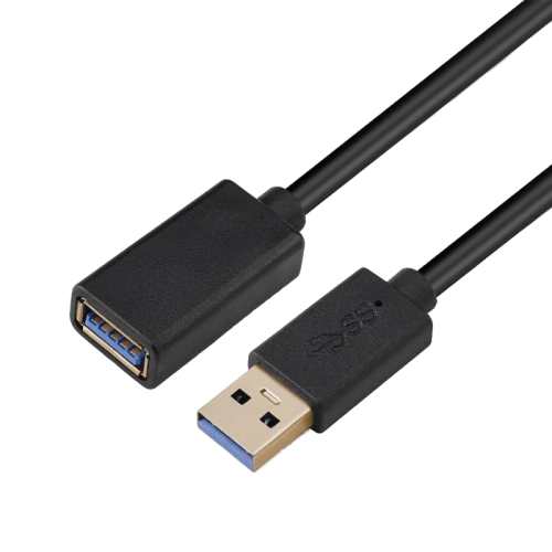 Кабель/ Кабель GoPower удлинитель USB3.0 (m)-USB (f) 0.5м ПВХ черный Premium Zip-Lock c подвесом (1/250)