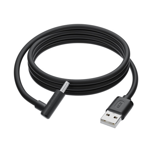 GCR Кабель питания 1.0m USB AM / DC 3.5х1.35 mm угловой, черный, GCR-56035