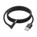 GCR Кабель питания 1.0m USB AM / DC 3.5х1.35 mm угловой, черный, GCR-56035