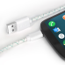 Greenconnect Кабель 2A 2.0m USB 2.0, AM/microB 5pin, бело-зеленый, белые коннекторы, 28/24 AWG, поддержка функции быстрой зарядки, морозостойкий