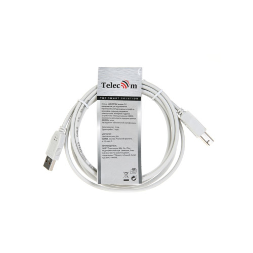 Кабель/ Кабель USB2.0  A-->B (1.8м) Telecom <TC6900-1.8M>