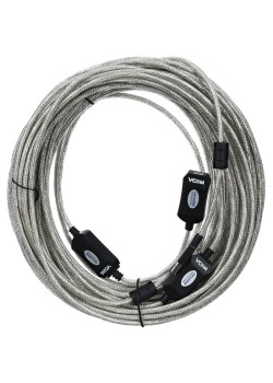 Кабель-адаптер/ Кабель-адаптер USB2.0-repeater, удлинительный активный <Am-->Af> 25м VCOM <VUS7049-25M>