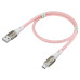 GCR Кабель 1.2m MicroUSB series MERCEDES, PINK NYLON, супер быстрая зарядка, 28/22 AWG, GCR-51954