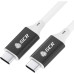 GCR Кабель USB 3.1 Type C-С, 2.0m белый, 100W/20V/5A, M/M, TPE, AL сase черный, белый ПВХ, экран, армированный GCR Кабель USB 3.1 Type C-С, 2.0m белый, 100W/20V/5A, M/M, TPE, AL сase черный, белый ПВХ, экран, армированный