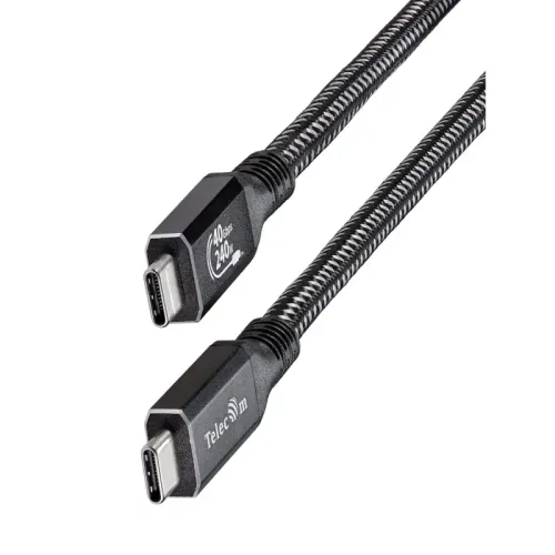 Кабель/ Кабель USB4 TypeCM/CM 8K@30Hz, 40GBps, PD 240W, медь Telecom 1.5м <TUS840-1.5M>