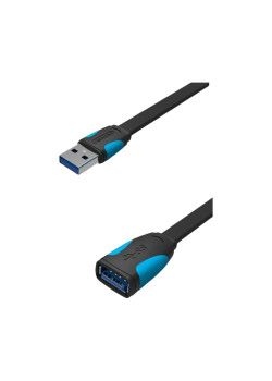 Кабель-удлинитель Vention USB 3.0 AM/AF - 3м плоский