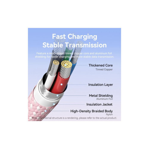 Кабель Vention USB 2.0 CM/CM - 2м. Чёрный 5А PD240W, шт.
