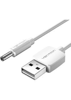 Кабель Vention USB AM/DC-jack 3.5мм M - 0.5м Белый