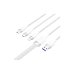 Кабель Vention 3 в 1 USB 2.0 AM/ Micro-B, USB-C, Lightning M - 1.5м. Белый 6A, шт.