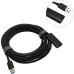 Активный кабель-удлинитель Vention USB 3.0 AM/AF с усилителем - 5м Черный