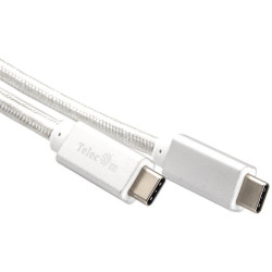 Кабель/ Кабель USB 3.1 Type Cm -- Cm  IC 5А 10Gbs длина 1M, Telecom <TC420S> серебряный