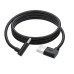 GCR Кабель питания 2.0m USB AM левый угол / DC 3.5х1.35 mm угловой, черный, GCR-56039