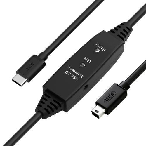 GCR PRO Кабель интерфейсный USB 3.0 (USB 3.2 Gen 1) Type C 0.5m, АМ / CM, 5 Гбит/с, черный, AL сase, экранирование, армирование, GCR-56019