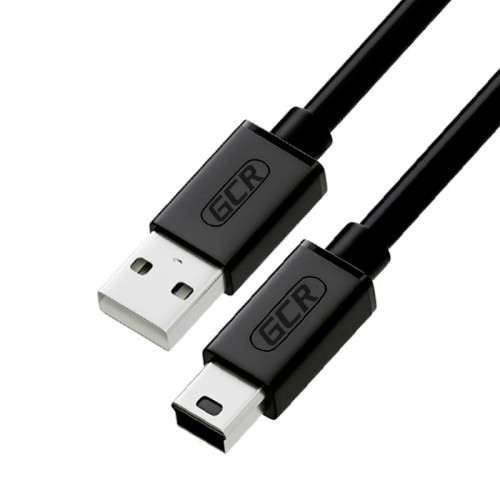 Greenconnect Кабель 0.15m USB 2.0, AM/mini 5P, черный, 28/28 AWG, экран, армированный, морозостойкий, GCR-UM2M5P-BB2S-0.15m