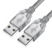 Greenconnect Кабель 1.0m USB 2.0, AM/AM, прозрачный, 28/28 AWG, экран, армированный, морозостойкий, GCR-UM3M-BB2S-1.0m Greenconnect Кабель 1.0m USB 2.0, AM/AM, прозрачный, 28/28 AWG, экран, армированный, морозостойкий, GCR-UM3M-BB2S-1.0m