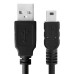 Greenconnect Кабель 0.15m USB 2.0, AM/mini 5P, черный, 28/28 AWG, экран, армированный, морозостойкий, GCR-UM2M5P-BB2S-0.15m