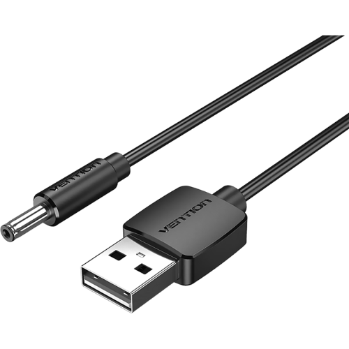 Кабель Vention USB AM/DC-jack 3.5мм M - 0.5м Чёрный