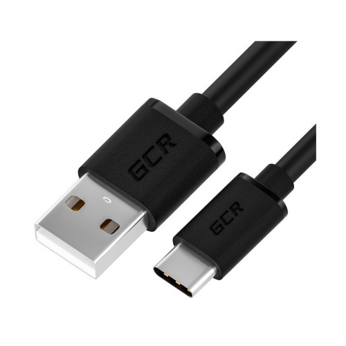 GCR Кабель 1.0m TypeC, черный, быстрая зарядка, 28/24 AWG GCR Кабель 1.0m TypeC, черный, быстрая зарядка, 28/24 AWG