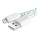 Greenconnect Кабель 2A 1.5m USB 2.0, AM/microB 5pin, бело-зеленый, белые коннекторы, 28/24 AWG, поддержка функции быстрой зарядки, GCR-UA9MCB3-BD-1.5m, морозостойкий.