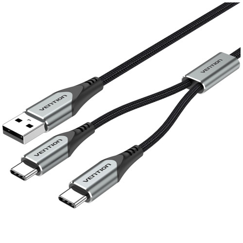 Кабель Vention USB-CM х 2/USB 2.0 AM - 1м.