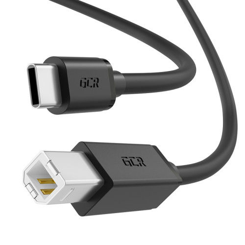 GCR Кабель 1.5m TypeC / USB 2.0 BM, черный, GCR-55250