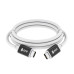 GCR Кабель USB 3.1 (USB 3.2  Gen 1) Type C-С, 0.5m, 100W/20V/5A, M/M, 5 Гбит/с, TPE, AL сase черный, белый, GCR-55455