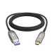 GCR Кабель USB 3.1 (USB 3.2 Gen 2) Type-C, 15.0m, оптический, AM / CM, 10 Гбит/с, черный GCR Кабель USB 3.1 (USB 3.2 Gen 2) Type-C, 15.0m, оптический, AM / CM, 10 Гбит/с, черный