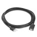 Greenconnect Удлинитель 0.3m USB 2.0, AM/AF, черный, 28/28 AWG, GCR-UEC6M-BB2S-0.3m, экран, армированный, морозостойкий