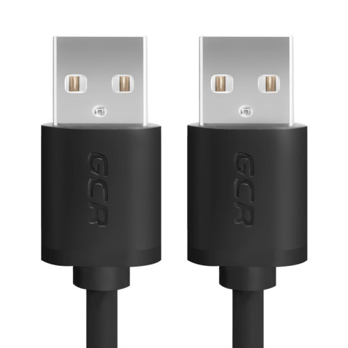 Greenconnect Кабель 2.0m USB 2.0, AM/AM, черный, 28/28 AWG, экран, армированный, морозостойкий, GCR-UM5M-BB2S-2.0m