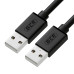 Greenconnect Кабель 2.0m USB 2.0, AM/AM, черный, 28/28 AWG, экран, армированный, морозостойкий, GCR-UM2M-BB2S-2.0m