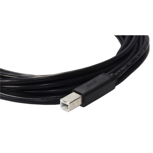 Greenconnect Кабель 1.0m USB 2.0, AM/BM, черный, 28/28 AWG, экран, армированный, морозостойкий, GCR-UPC5M-BB2S-1.0m