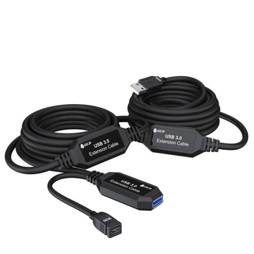 GCR Удлинитель активный 15.0m(5.0m + 5.0m + 5.0m) USB 3.0 AM/AF, черный, с 3-мя усилителями сигнала, доп.питание micro, GCR-51925 GCR Удлинитель активный 15.0m(5.0m + 5.0m + 5.0m) USB 3.0 AM/AF, черный, с 3-мя усилителями сигнала, доп.питание micro, GCR-51925