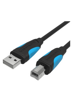 Кабель Vention USB 2.0 AM/BM  - 8м. Черный